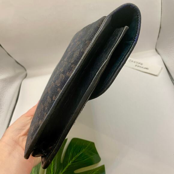 Celine Triomphe Clutch Toiletry Pouch Vintage Logo Makeup Case Bag Pochette - Picture 7 of 16